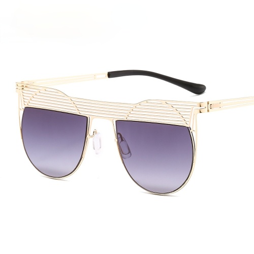 Vintage Round Grid Sunglasses Women Men 2022 Personalized Luxury Design Sun Glasses Metal Frame Gradient Glasses UV400
