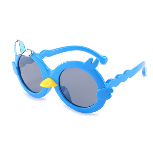 Summer New Children's Sunglasses Silicone Frame TAC Ultra Clear Polarizing Anti Ultraviolet Sunglasses