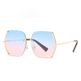 Cut Edge Sunglasses Women Oversized Rimless Lady Sun Shade Concert Show Model Catwalk Eyewar Designer Popular Shade
