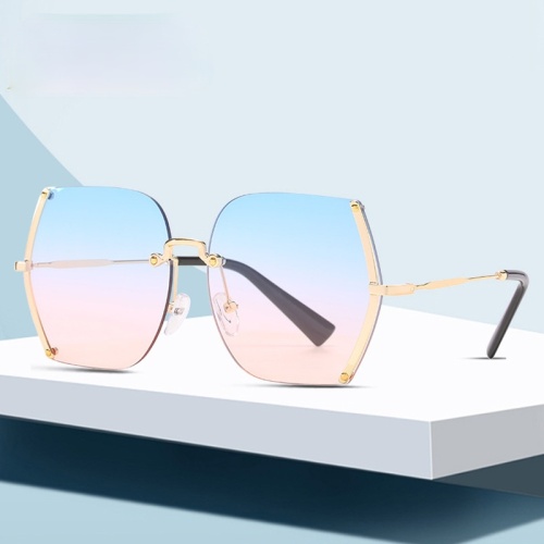 Cut Edge Sunglasses Women Oversized Rimless Lady Sun Shade Concert Show Model Catwalk Eyewar Designer Popular Shade