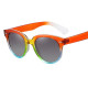 Fashion Round Women's Round Sunglasses Trendy Color Gradient High Quality Ladies Sunglasses Vintage Rivet Male Glasses