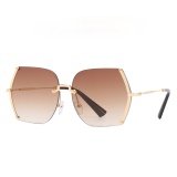 Cut Edge Sunglasses Women Oversized Rimless Lady Sun Shade Concert Show Model Catwalk Eyewar Designer Popular Shade