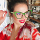2023 New Blue Light Proof Large Frame Sunglasses Simple and Versatile Fashion Cat's Eye Flat Glasses