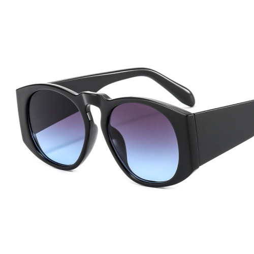 New Fashion Trend Round Sunglasses Personality Big Box Women Men Glasses Street Shooting INS UV400 Brand Designer Eyeglasses