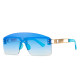Fashion Luxury Brand Oversized Square Sunglasses Men Women Vintage Metal Big Frame Rimless One Lens Sun Glasses UV400 GafasDeSol