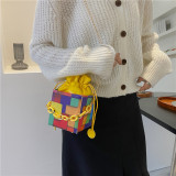 Women Candy Bag Female Panelled Print Shoulder Bag 2021 Fashion Crossbody Bag For Womens Winter Cute Travel Bags For Girl