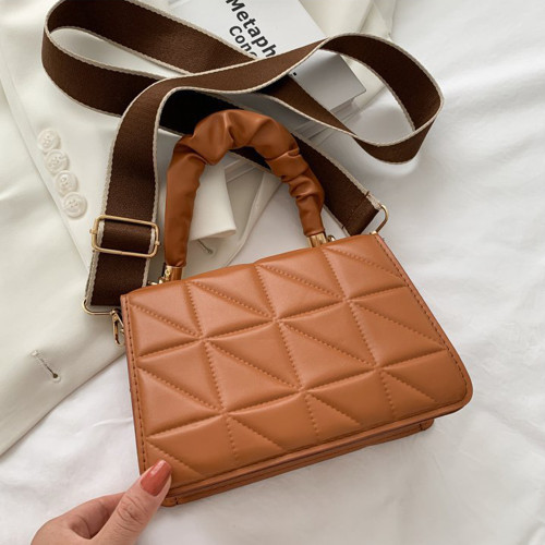Fashion Handbag Women Crossbody Bags Thread Designer Shoulder Handbags PU Leather Messenger Pocket Femael Top-Handle Bag