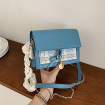 Fashion Trend Two Shoulder Strap Crossbody Bags for Women 2022 Blue Plaid Flap Shoulder Bag Designer Purses and Handbag