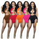 Wholesale Two-piece set Cross-border European and American women's clothing Amazon independent station sexy split chain nightclub two-piece set
