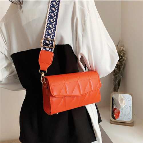 2022 Fashion Plaid Crossbody Bags For Women Wide Strap Shoulder Bag Designer Handbags And Purses Casual Ladies Messenger Bags