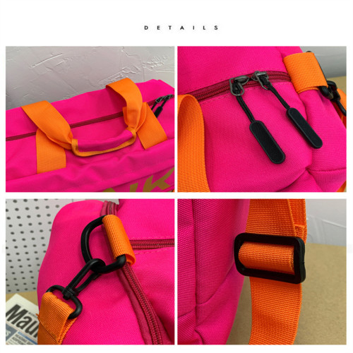 Travel bag PINK  Fitness Training Backpack Dry Wet Separation Shoes Bags high capacity Sports Women's bag