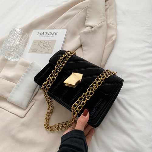 Fashion Luxury Designer Shoulder Bag For Women 2022 Winter Suede Crossbody Bag Female Flap Messenger Handbag Armpit Bag