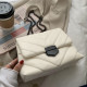 Embroidery Thread PU Leather Crossbody Bags for Women Fashion Chain Messenger Shoulder Bags Female Large Capacity Brand  Handbag