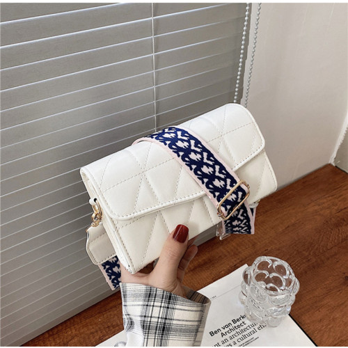 2022 Fashion Plaid Crossbody Bags For Women Wide Strap Shoulder Bag Designer Handbags And Purses Casual Ladies Messenger Bags