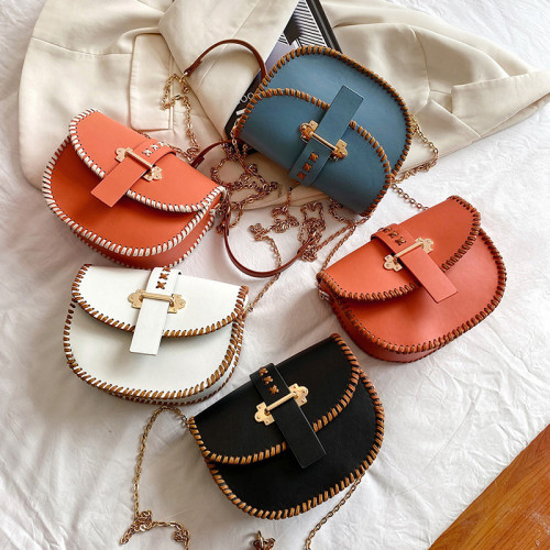 2022 DIY Women's Bags Fashion Casual Shoulder Messenger Bag Ms. Semicircle Bag Luxury Designer Small Square Bag Handbag