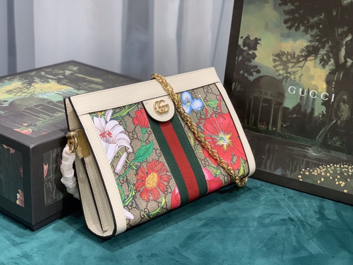 Gucci Womens Bags Handbags Luxury Brand Ophidia GG small shoulder bag with Original Box 503877 K05NG 8745