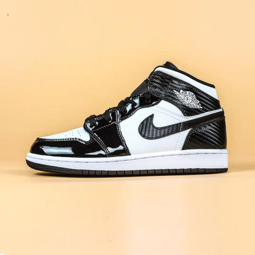 AIR JORDAN 1 MID CARBON FIBER Mens Womens Shoes Sneakers with Original Box
