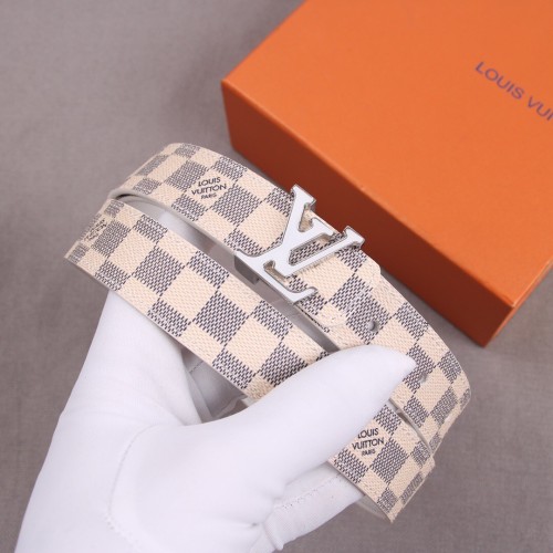 Louis Vuitton Mens Belt Luxury Brand Men Belts Luxury Brand with Original Box LV INITIALES 40MM REVERSIBLE BELT