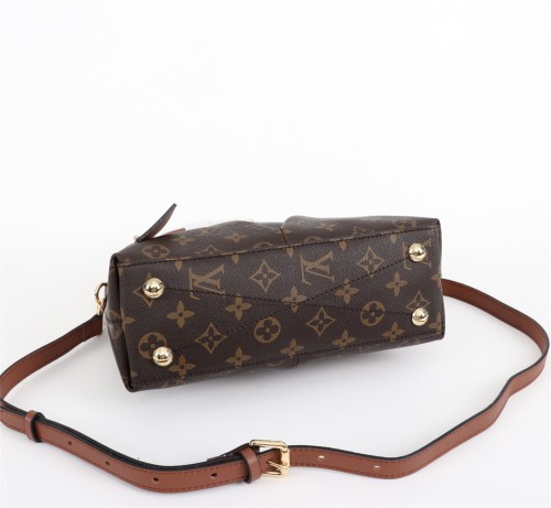 Louis Vuitton Womens Bag Handbag Luxury Brand Fashion Type V TOTE PM Black Monogram M43948