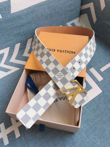Louis Vuitton Mens Belt Luxury Brand Men Belts Luxury Brand with Original Box LV INITIALES 40MM REVERSIBLE BELT