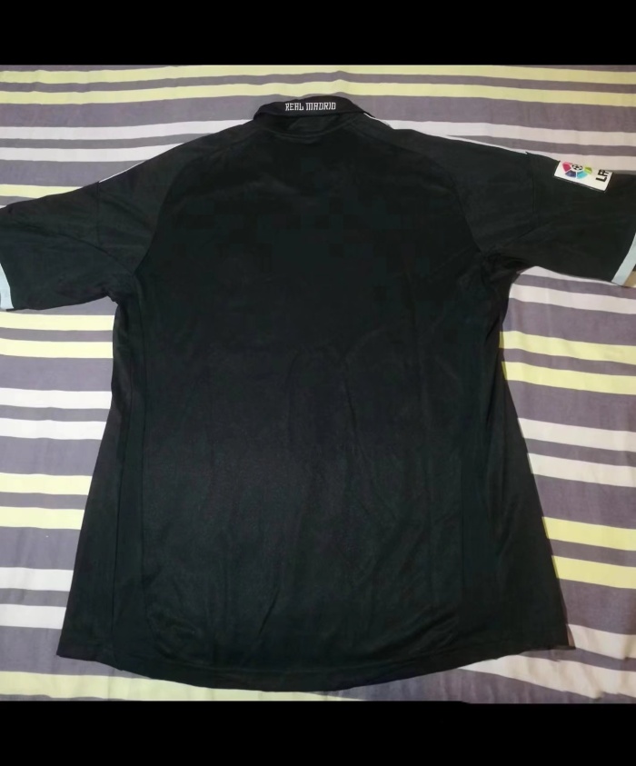 Real Madrid 09/10 Away Black Soccer Jersey