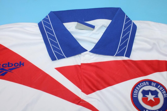 Chile 1998 Away White Soccer Jersey