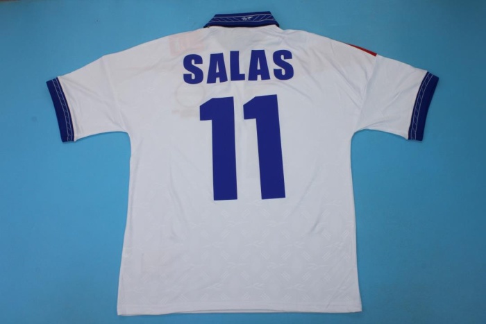 Chile 1998 Away White Soccer Jersey