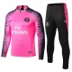18-19 PSG Pink Sweater Player Version Tracksuit with Zipper  Thai Quality