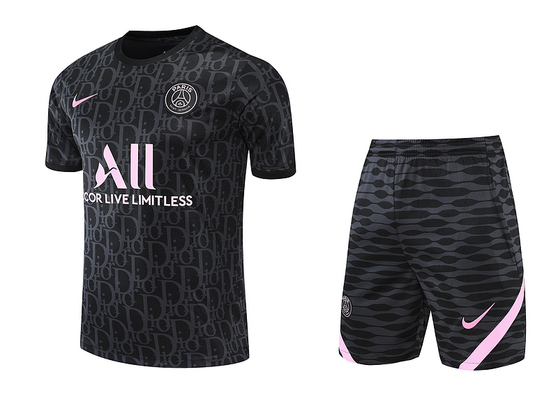 pink and black psg kit