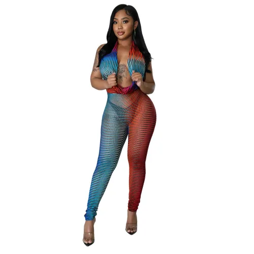 Fashion women bodysuits jumpsuits See through sets XQY982334