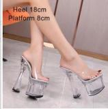 New crystal wedge slippers women's summer platform sandals 1036778-5