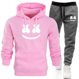 Marshmello Fashion Casual Loose Hoodie And Jogger Pants For Men And Women