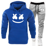 Marshmello Fashion Casual Loose Hoodie And Jogger Pants For Men And Women
