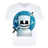 2022 Marshmello Summer Fashion Short Sleeve Round Neck T-shirt For Men And Women