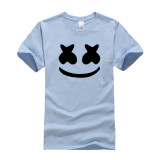 Marshmello Fashion Smile Short Sleeve Round Neck T-shirt For Men And Women