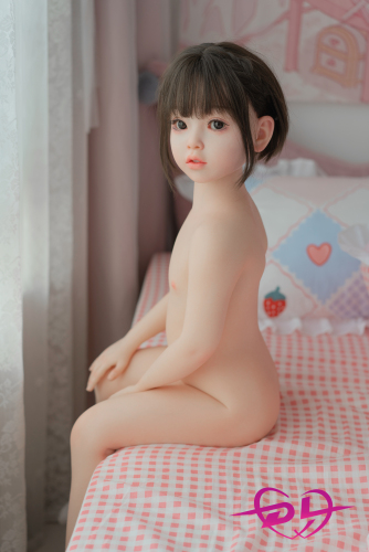 110cm平胸 眞花  幼児の顔ラブドール シリコン製 WAX Doll#GB58_1