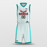 CLASSIC14 - sublimated basketball jersey set BK096