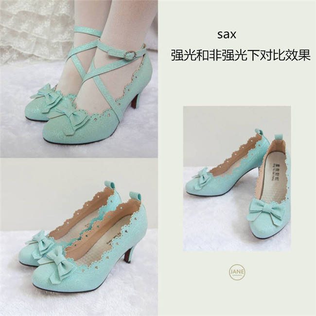 Lost Sister- Sweet Bows Lolita Heels Shoes - 3 Ways Wear
