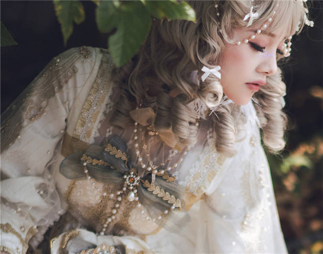Dawn Nightmare~ Elegant Lolita OP Bridal Design -Ready Made