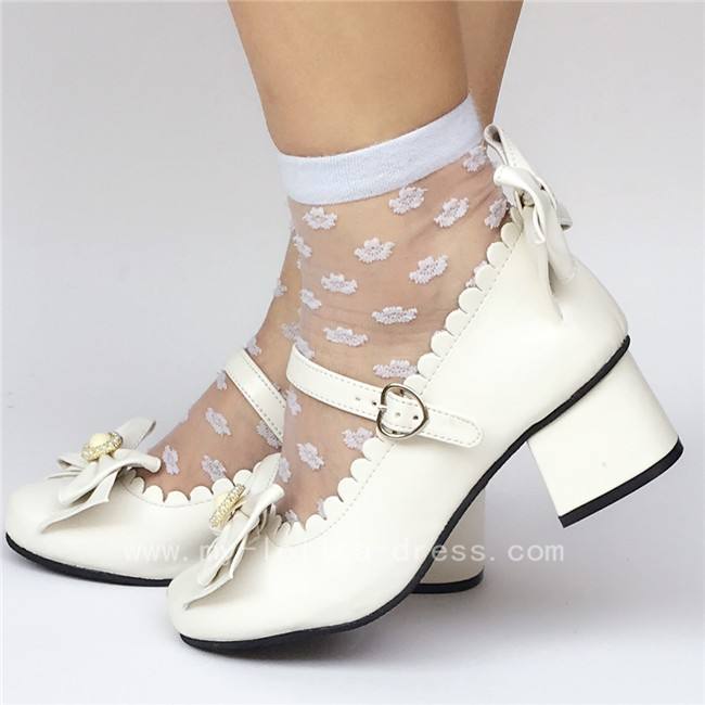 Elegant Bows Lolita Heels Shoes