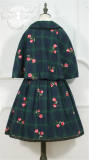 Miss Point Gingham Embroidery Lolita JSK With Cape - Custom Tailor Available  -out