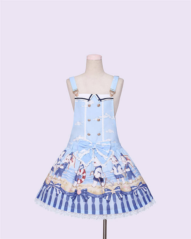 Tommy Bear ~ Kitty Sailor Cute Lolita JSK