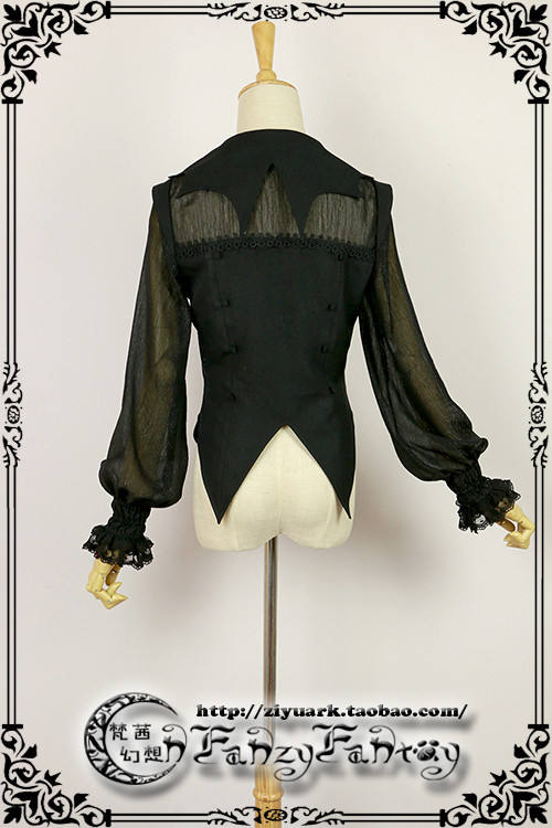 Fanzy Fantasy ~Cat Halloween Lolita Blouse -Ready Made