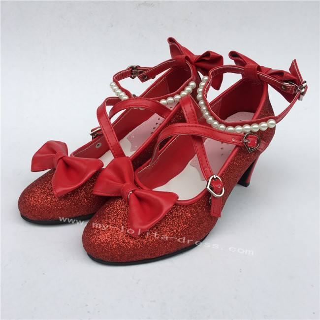 Antaina Tea Party Glitter Lolita Shoes