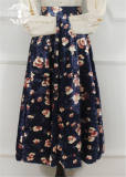 Sweet Flowers Velvet Lolita Skirt - OUT