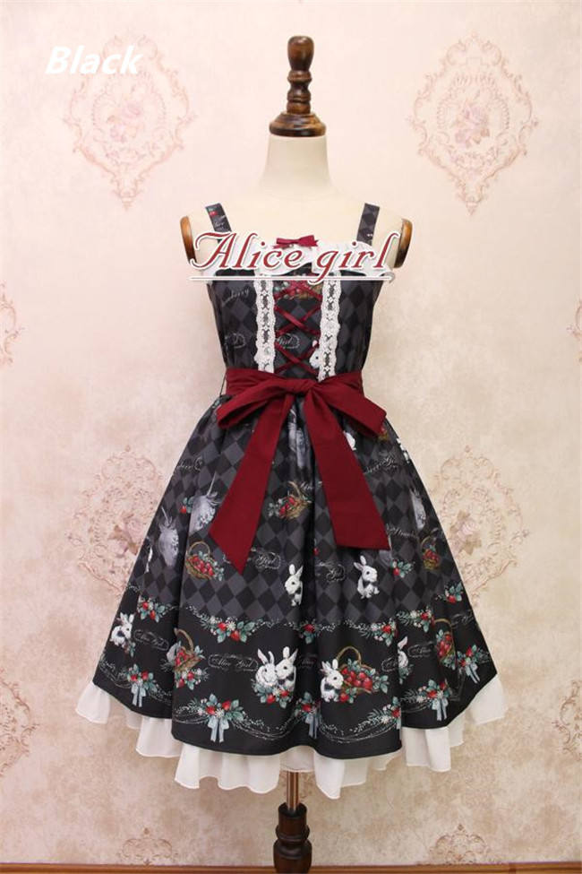 Alice Girl~ Strawberry&Rabbit~ Lolita JSK Dress