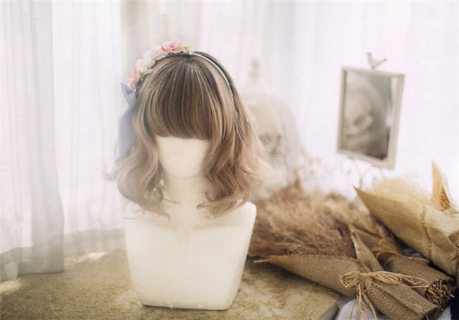 Little Poppy~ Sweet Lolita Short Curls Wig 30cm -In Stock