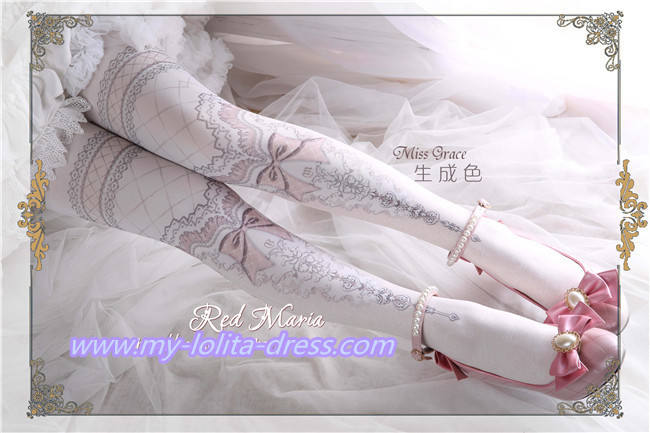 Miss Grace ~Vintage Double-sides Lolita Tights