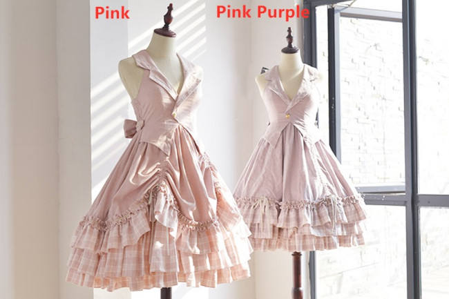 Doris Night ~College Style Lolita Vest JSK / Cape - Ready made