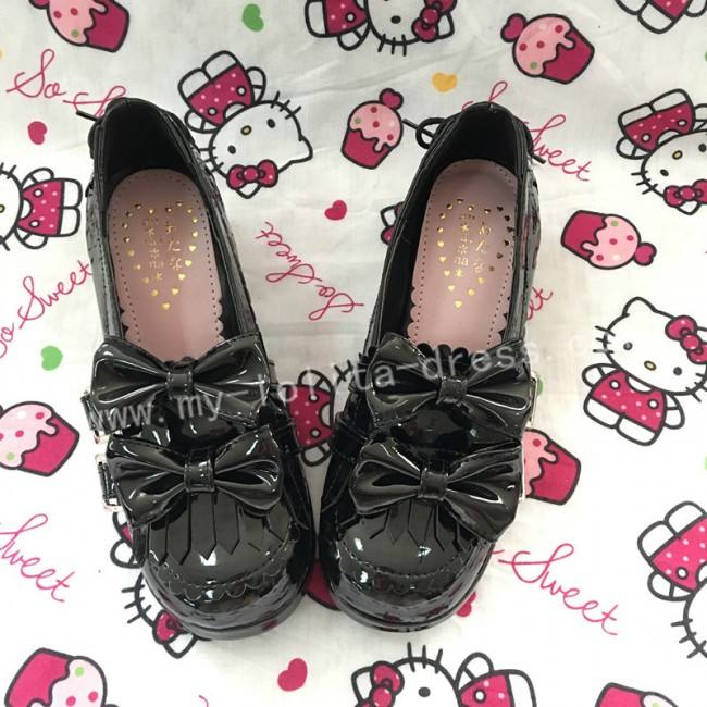 Sweet Coffee Velvet Lolita Heels Shoes